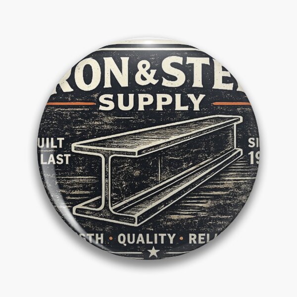 Item preview, Iron & Steel Supply Vintage Shirt — Welder Ironworker Retro Badge Tee designed and sold by UrbanPrintVibes.