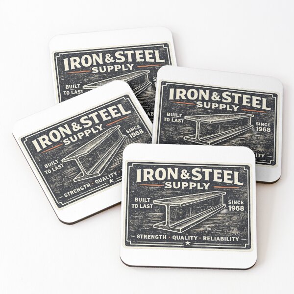 Item preview, Iron & Steel Supply Vintage Shirt — Welder Ironworker Retro Badge Tee designed and sold by UrbanPrintVibes.