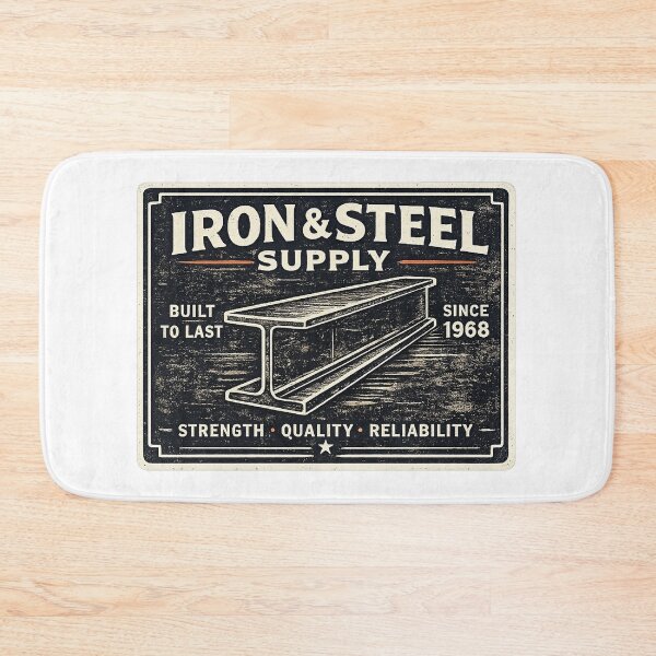 Item preview, Iron & Steel Supply Vintage Shirt — Welder Ironworker Retro Badge Tee designed and sold by UrbanPrintVibes.