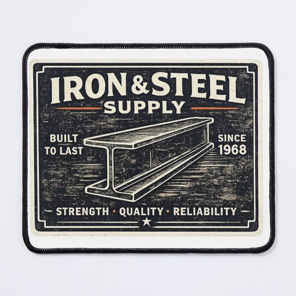 Item preview, Iron & Steel Supply Vintage Shirt — Welder Ironworker Retro Badge Tee designed and sold by UrbanPrintVibes.