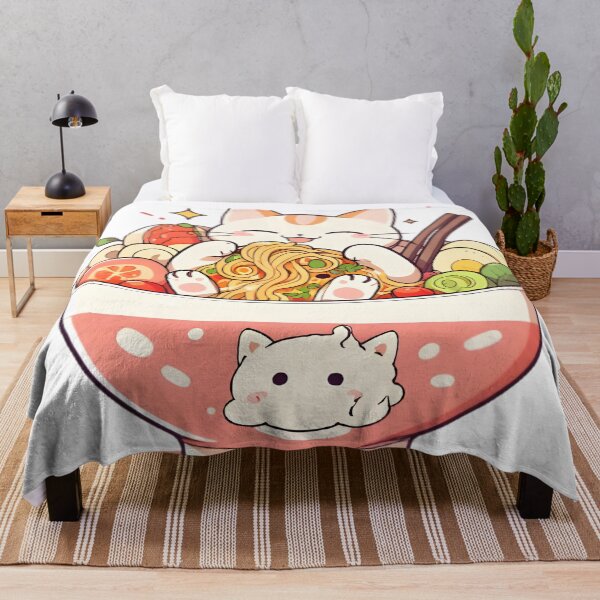 Item preview, Cat in Ramen Bowl — Cozy Kawaii Neko Sticker designed and sold by tommysworks.