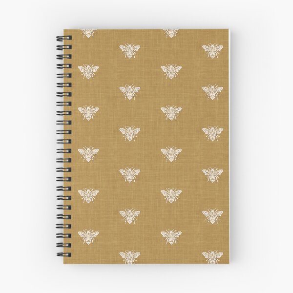 Item preview, Rustic Farmhouse Textured Ornate Flying Honey Bees In Rust Yellow And Cream  designed and sold by EliveraDesigns.