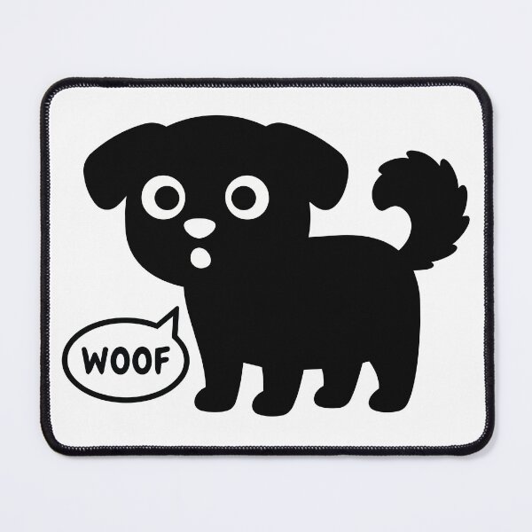 Item preview, Minimalist Puppy Line Art - Black and White Woof Vector - Cute Dog Silhouette Decor designed and sold by BestChoiceService.