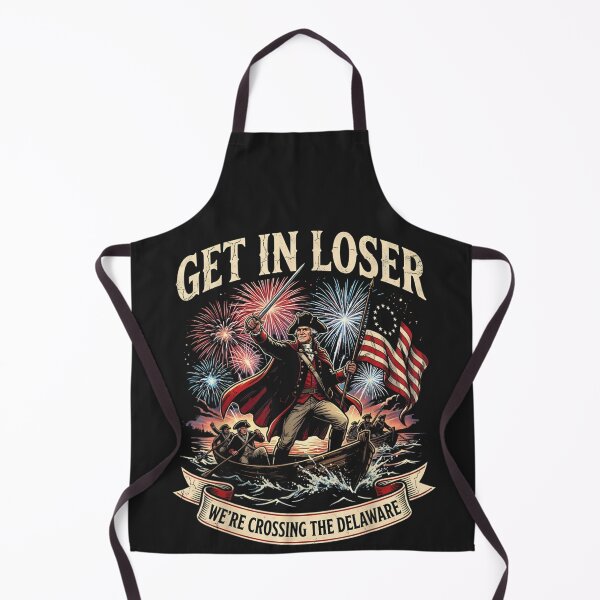 Item preview, Get In Loser We're Crossing The Delaware American History Patriot Revolutionary War designed and sold by GrumpySableye.