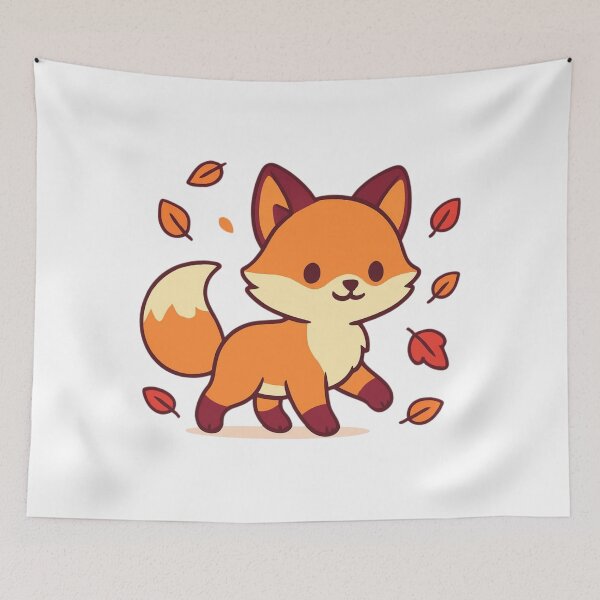 Item preview, Enjoy the Journey Fox - Forest Adventure Sticker designed and sold by foryouandyours.