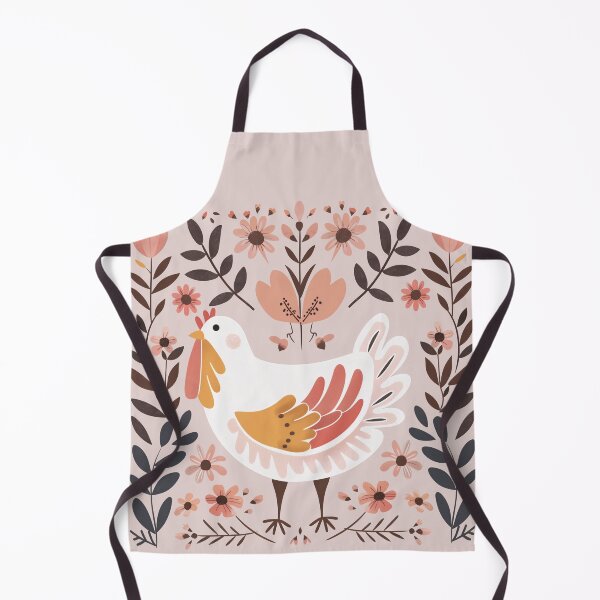 Item preview, Scandinavian Folk Art, Floral Chicken designed and sold by xiao xuans.
