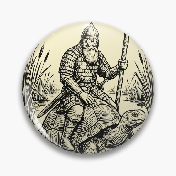 Item preview, Knight Riding Turtle Medieval Warrior Fantasy designed and sold by Y-Vibes.