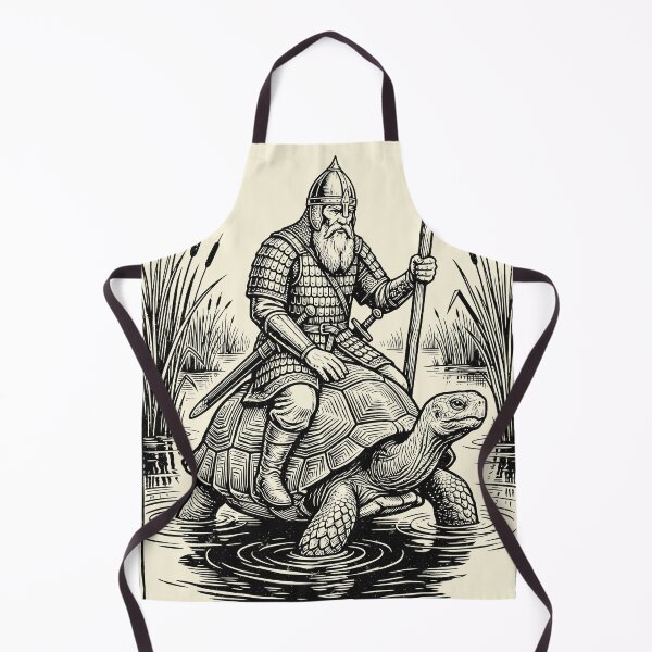 Item preview, Knight Riding Turtle Medieval Warrior Fantasy designed and sold by Y-Vibes.