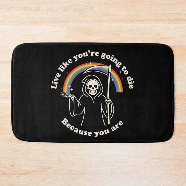 Item preview, Funny Grim Reaper Rainbow Dark Humor Sarcastic Ironic Quote designed and sold by rediscoveredapp.