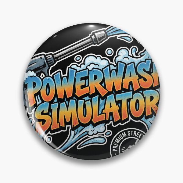 Item preview, PowerWash Simulator Splash Logo designed and sold by Senpaiwaves.