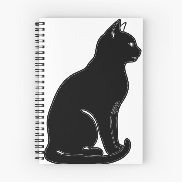 Item preview, Minimalist Sitting Feline Wall Art - White Double Outline Cat Print - Elegant Pet Profile Silhouette designed and sold by BestChoiceService.