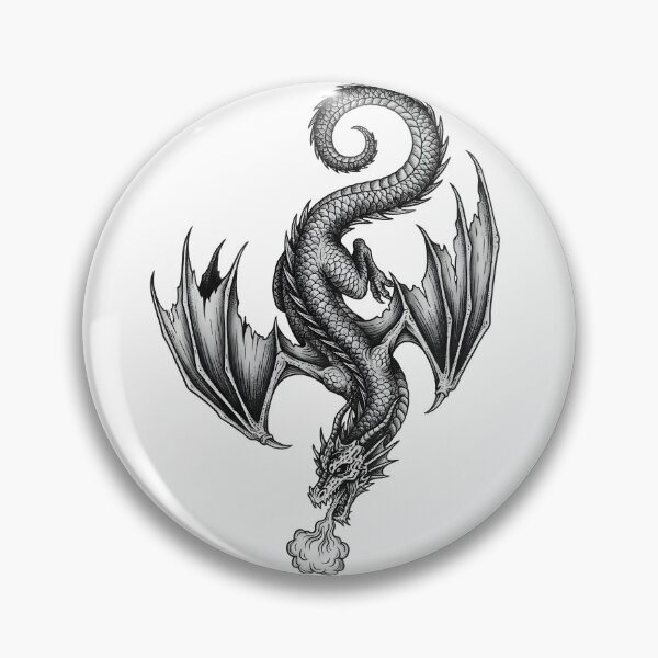 Item preview, Shadow Wyvern Dragon – Dark Fantasy Flying Dragon Gothic Illustration designed and sold by Darkness Hole.