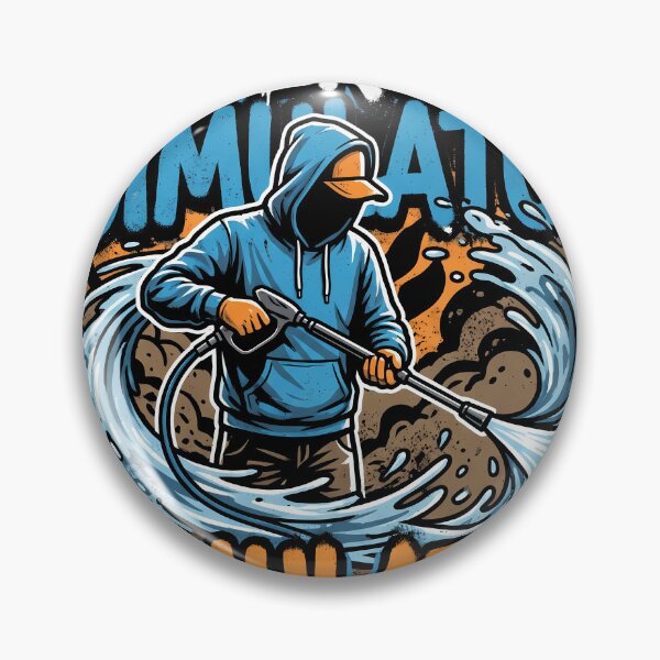 Item preview, PowerWash Simulator Worker Spray designed and sold by Senpaiwaves.