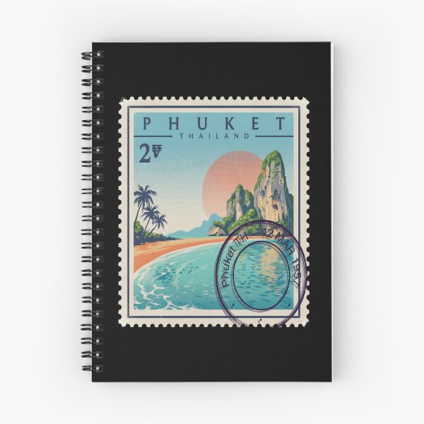 Item preview, Phuket Thailand Coastal Postage Stamp Travel Sticker designed and sold by stickercuffs.