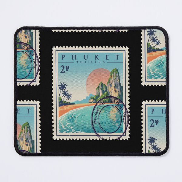 Item preview, Phuket Thailand Coastal Postage Stamp Travel Sticker designed and sold by stickercuffs.