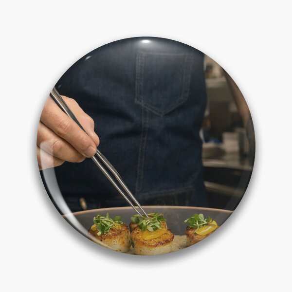 Item preview, chef plating perfect scallops designed and sold by psychoshadow.
