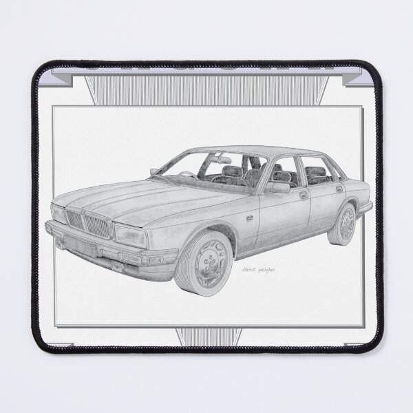 Item preview, Jaguar XJ40 Sovereign 4 Door Saloon Hand-drawn designed and sold by Classic Car Art Drawings.