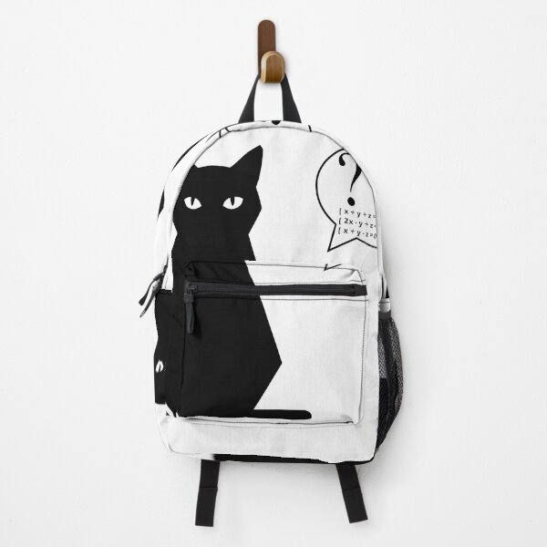 Item preview, Intellectual Geometric Cat Solving Algebra Poster - STEM Wireframe Feline Math Print - Multivariable Equation Schematic Art designed and sold by BestChoiceService.