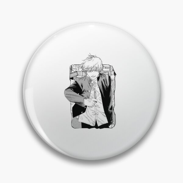 Item preview, The Chainsaw Devil Hybrid smiling in his school uniform designed and sold by Deviantfant.