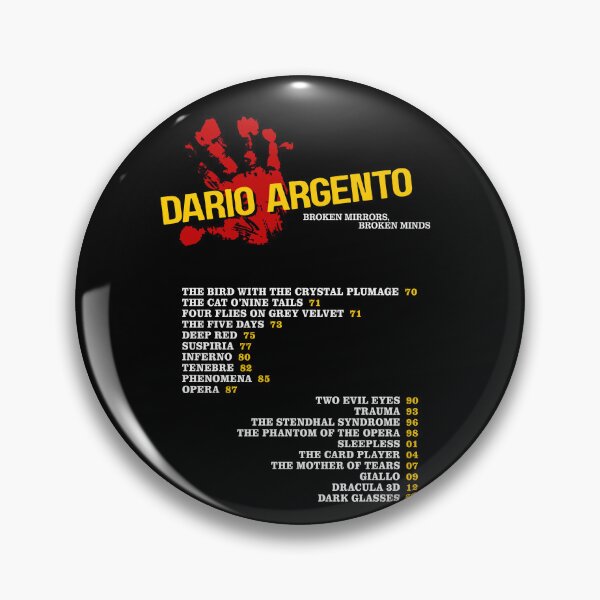 Item preview, Dario Argento filmography designed and sold by jackbooks.