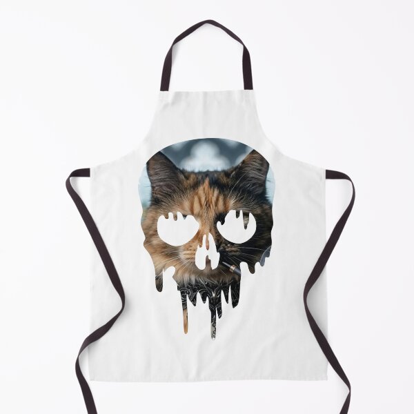 Item preview, Gothic Melting Skull Cat Art designed and sold by Violet-Forge.