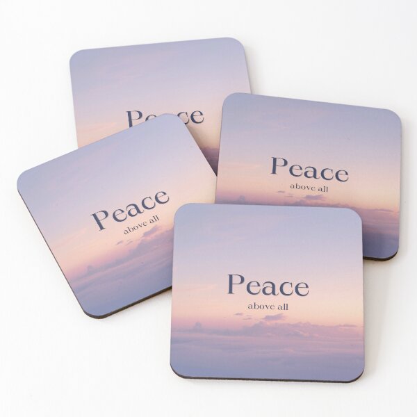 Item preview, Peace Over Everything – Spiritual Self Care Quote Art   designed and sold by CosmicQuietLab.