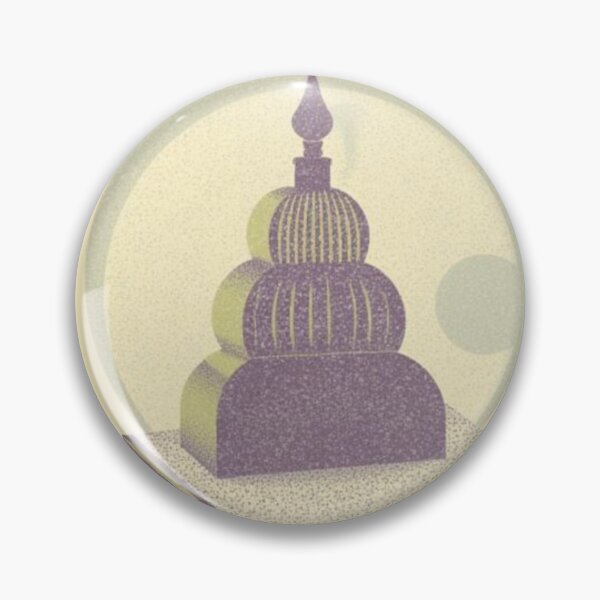 Item preview, Surreal Temple Machine Vintage Grain Illustration designed and sold by MoonAndMossStudio.