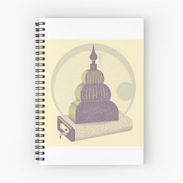 Item preview, Surreal Temple Machine Vintage Grain Illustration designed and sold by MoonAndMossStudio.