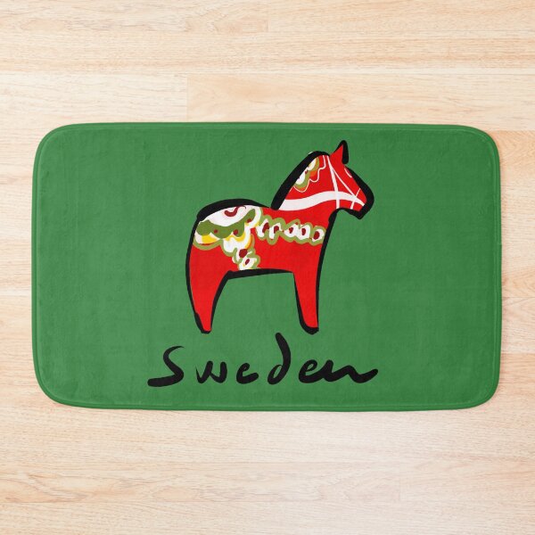 Item preview, Sweden Dala Horse | Scandinavian Gift Illustration designed and sold by Covo Studio.