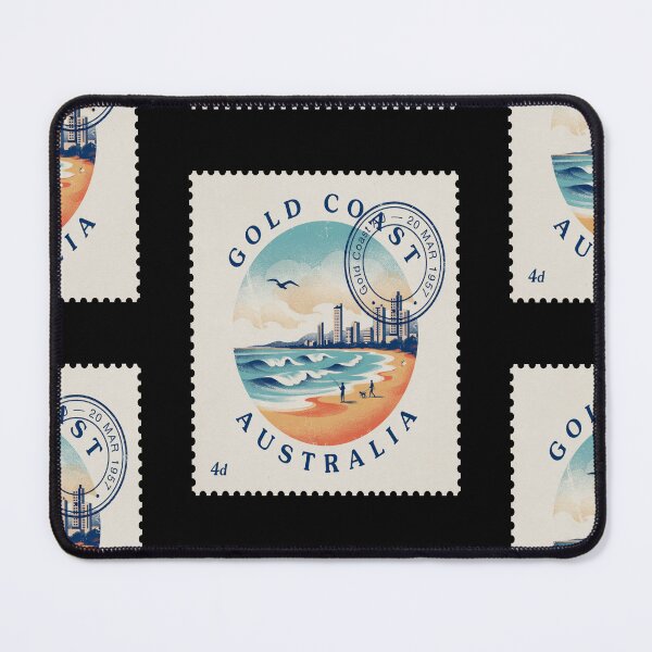 Item preview, Gold Coast Australia Coastal Postage Stamp Sticker designed and sold by stickercuffs.