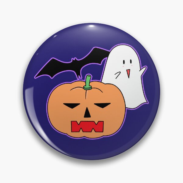 Item preview, Cute Halloween Trio: Ghost, Pumpkin and Bat designed and sold by ubborn.