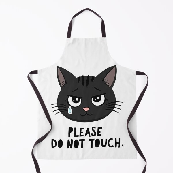 Item preview, Black Cat with Tear - Please Do Not Touch designed and sold by Prints by Mat.