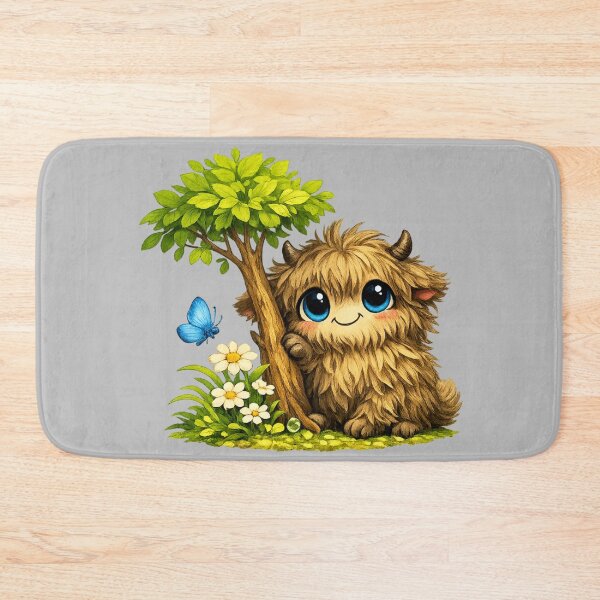Item preview, Cute shaggy cattle on a flower meadow designed and sold by MyPersonalShirt.