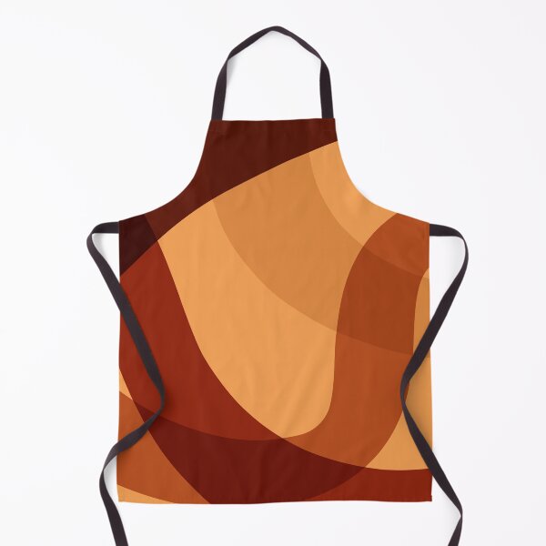 Item preview, Abstract Retro Wavy Lines Terracotta Design designed and sold by BetweenForms.