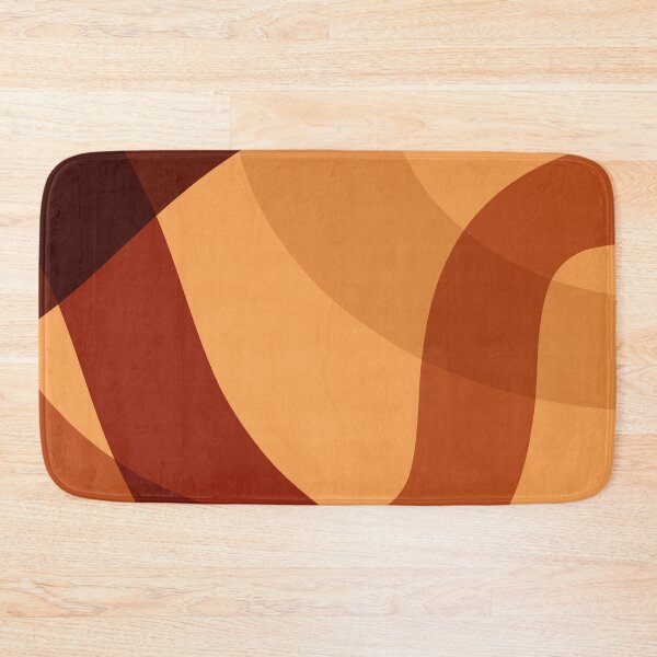 Item preview, Abstract Retro Wavy Lines Terracotta Design designed and sold by BetweenForms.