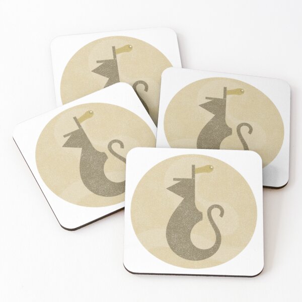 Item preview, Minimalist Sea Dragon Seahorse Vintage Circle Badge Art designed and sold by MoonAndMossStudio.