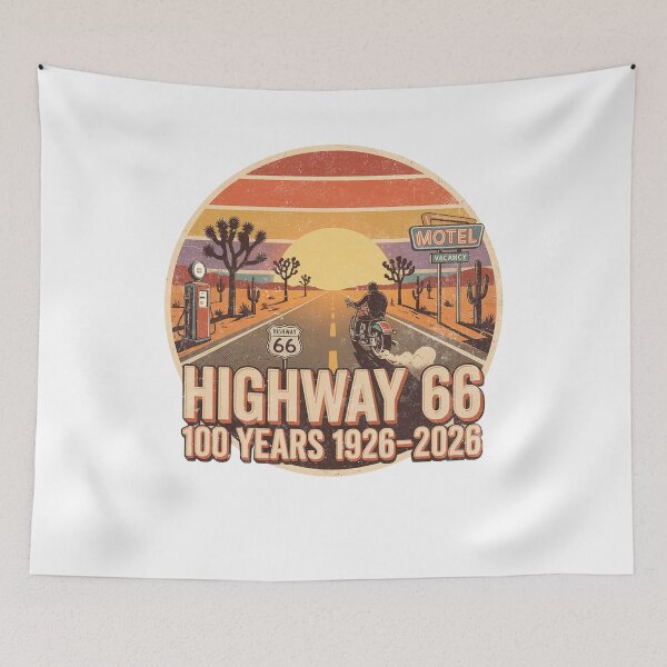 Aperçu de l'œuvre Route 66 rétro créée et vendue par nosu-art-pod.
