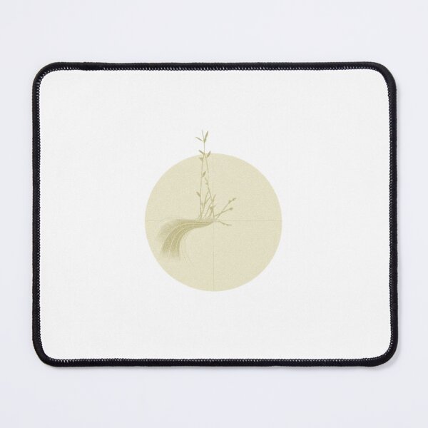 Item preview, Delicate Wild Grass Branch Moon Zen Minimalist Art designed and sold by MoonAndMossStudio.
