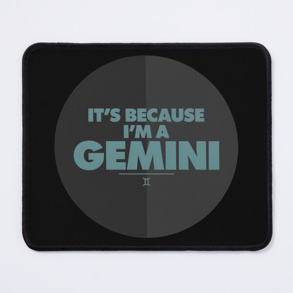 Item preview, It's Because I'm a Gemini | Funny Zodiac Astrology Meme | Retro Horoscope Humor designed and sold by ZyziowskyArt.