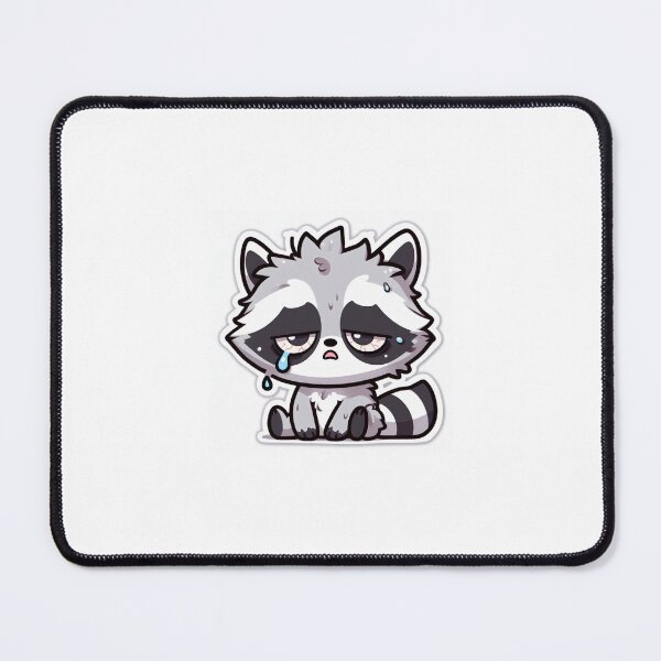 Item preview, Kawaii Done With Today Raccoon Sticker designed and sold by PastelPawsArt.