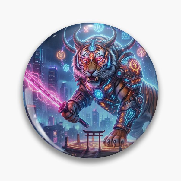 Item preview, Cyberpunk Samurai Tiger designed and sold by RaF71PrO.