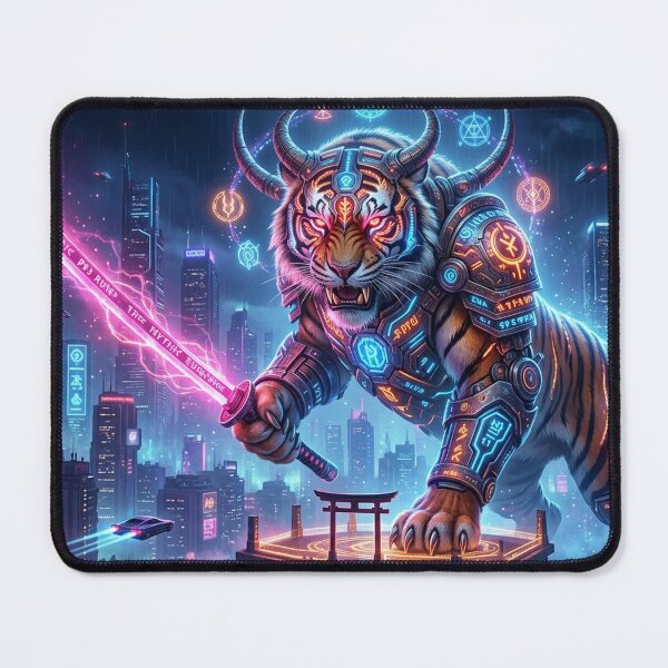 Item preview, Cyberpunk Samurai Tiger designed and sold by RaF71PrO.