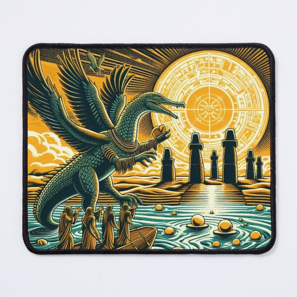Item preview, Cosmic Serpent – Mythic Sun Ritual designed and sold by Dogandesighn.