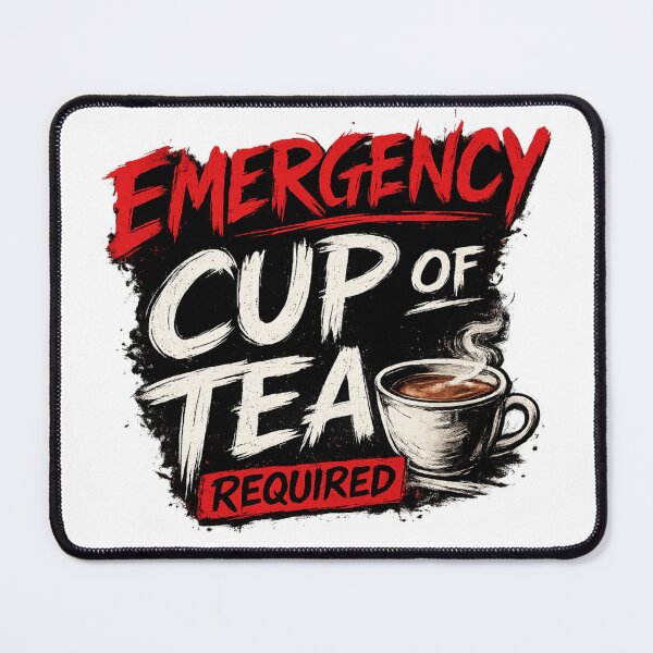 Item preview, Emergency Cup Of Tea Required | Funny British Tea Lover T-Shirt designed and sold by YoSum.