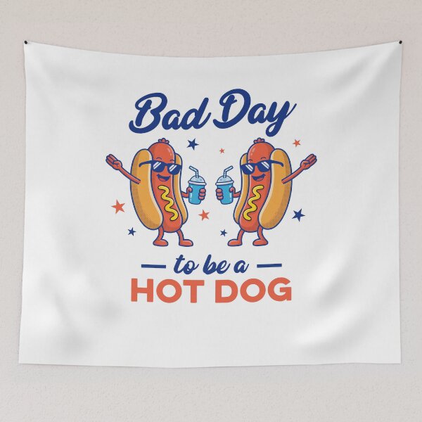 Item preview, Bad Day to be a Hot Dog Funny 4th of July designed and sold by studio-ssaam.