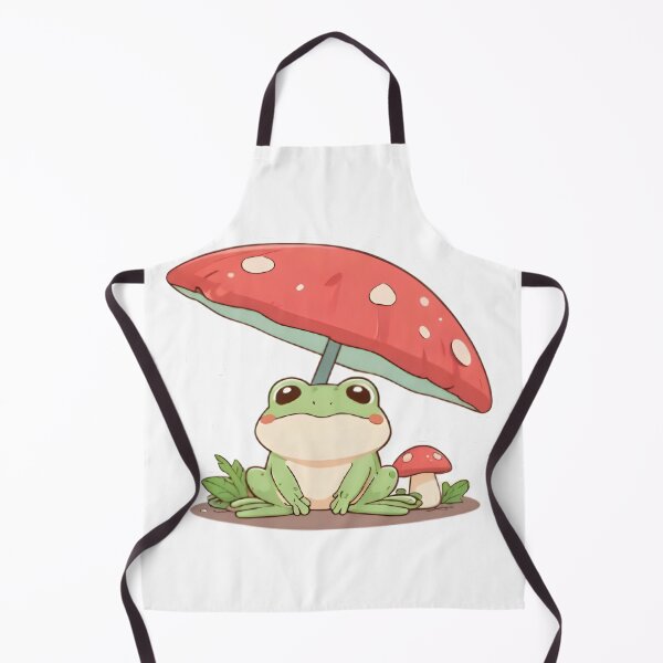 Item preview, Rainy Day Frog — Cottagecore Mushroom Frog Sticker designed and sold by tommysworks.