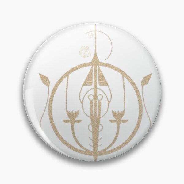 Item preview, Dark Occult Sigil Sword Floral Circle Gold Mystical Art designed and sold by MoonAndMossStudio.