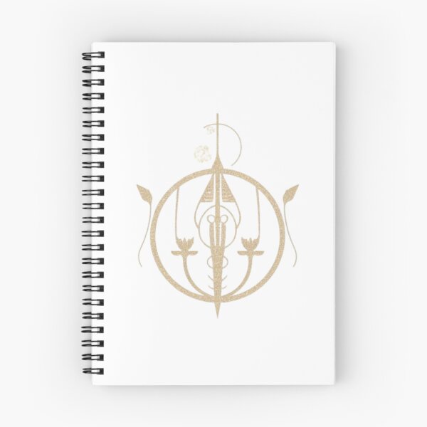 Item preview, Dark Occult Sigil Sword Floral Circle Gold Mystical Art designed and sold by MoonAndMossStudio.