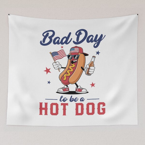 Item preview, Bad Day to be a Hot Dog 4th of July USA designed and sold by studio-ssaam.