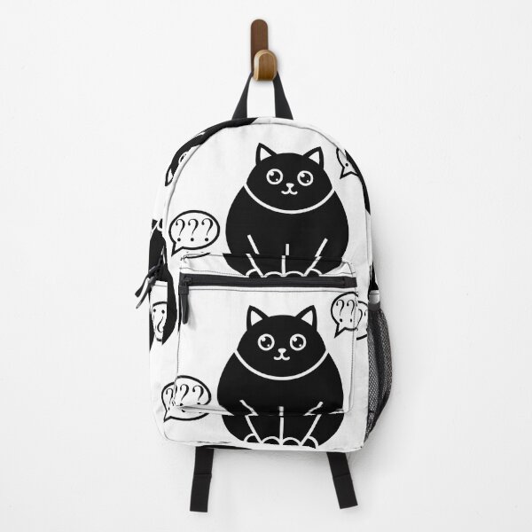 Item preview, Confused Black Cat Question Mark Poster - Curious Feline Illustration - Whimsical Academic Wall Decor designed and sold by BestChoiceService.